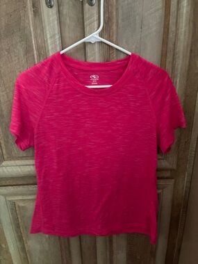 Athletic Works Heathered Fuchsia Short Sleeve Tee